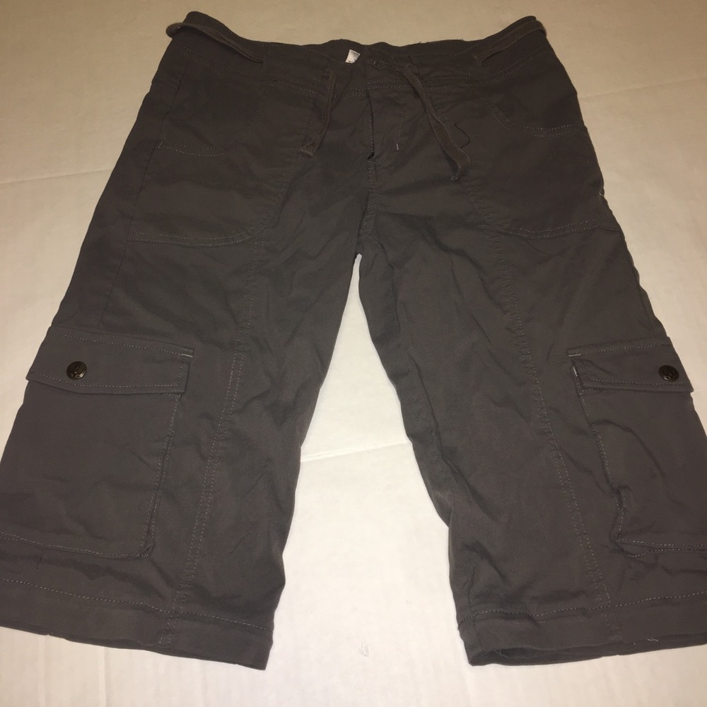 Prana  brown-gray sz 4 cropped pants